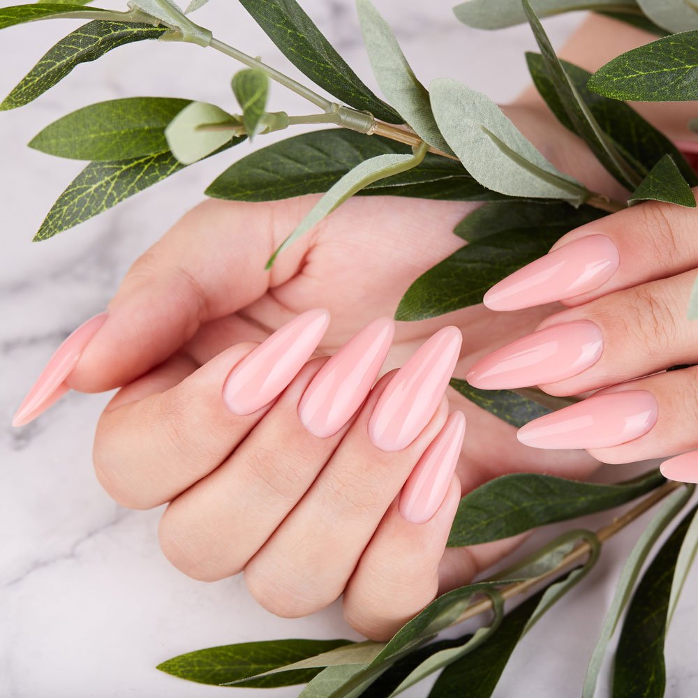 Nail enhancement in progress at Dagna Joanna Permanent Makeup and Beauty in York, UK.