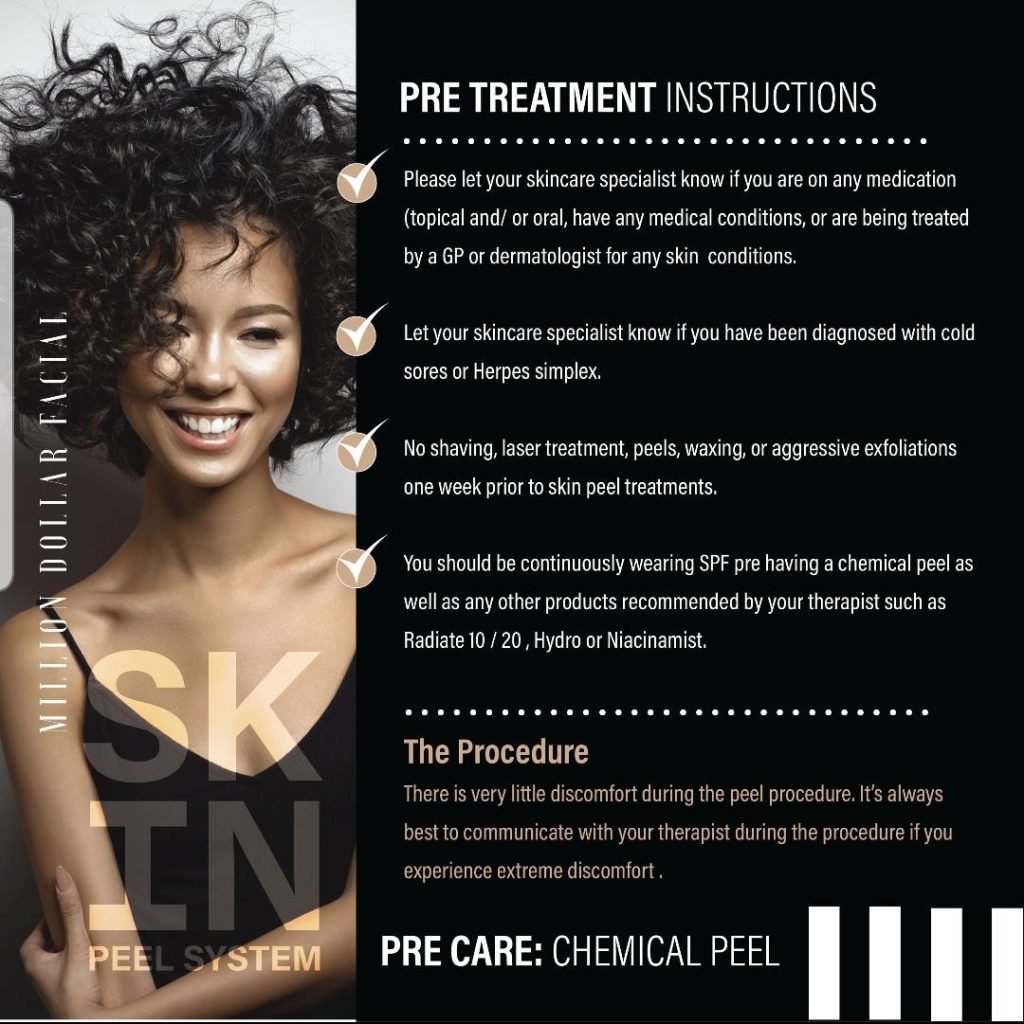 Million Dollar Facial treatment improving skin texture, tone, and radiance.